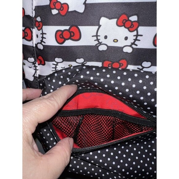 Jujube X HELLO KITTY Be Packed Backpack Dots & Stripes Bookbag Travel - Picture 12 of 16